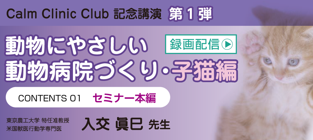 動物にやさしい動物病院づくり・子猫編