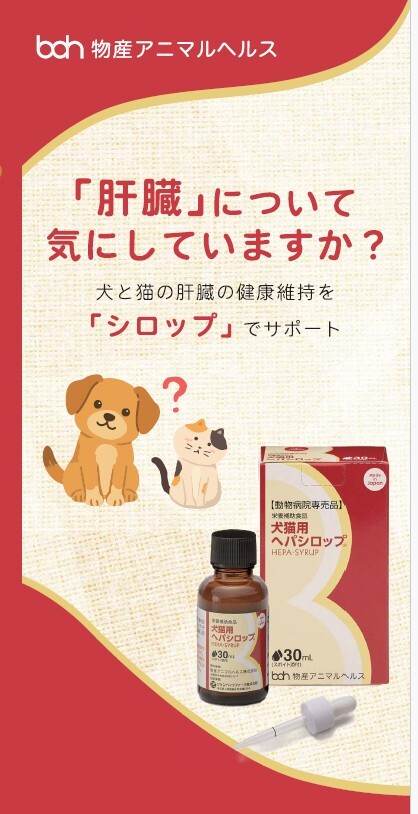 犬猫用ヘパシロップリーフレット